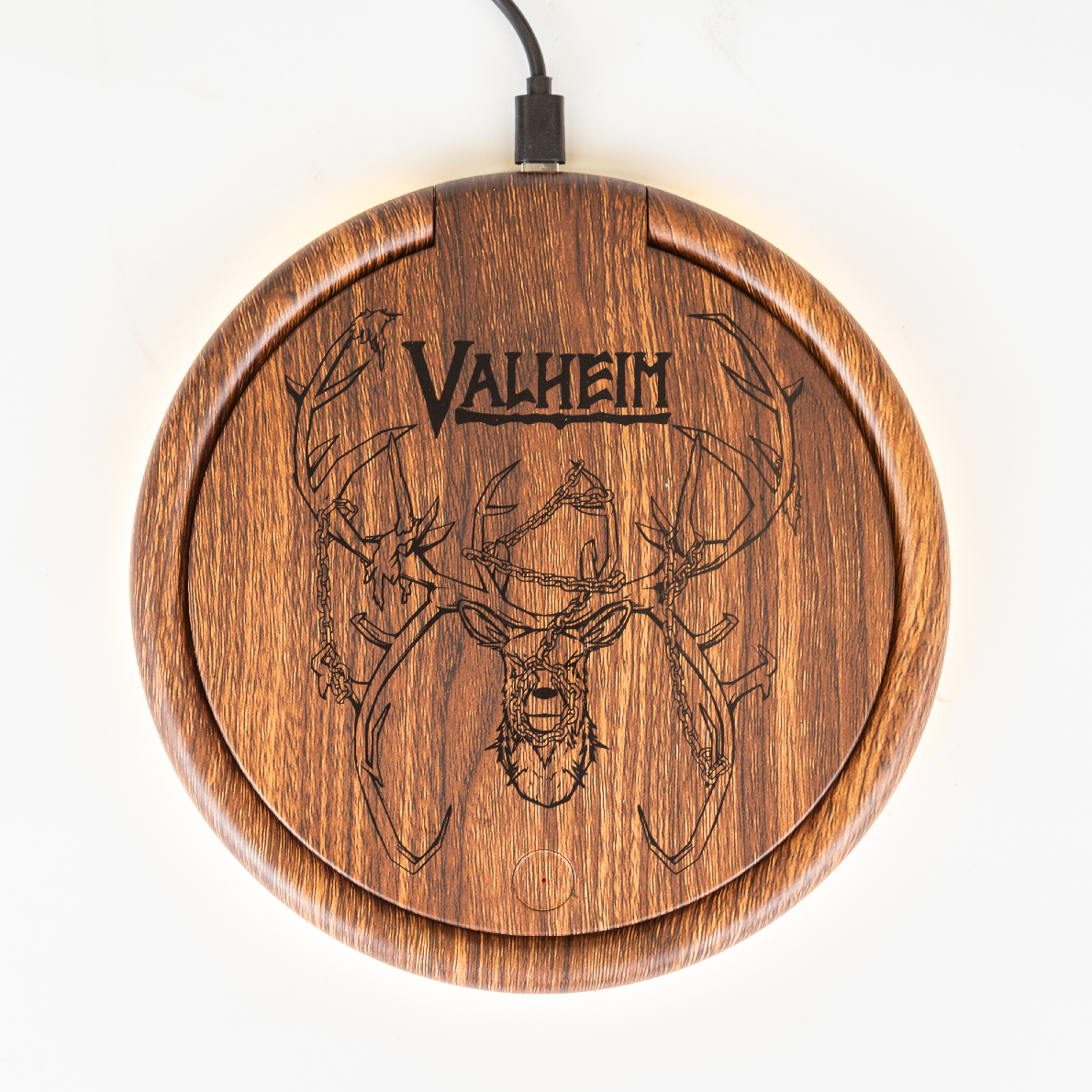 Valheim LED Lamp and Wireless Charger Station