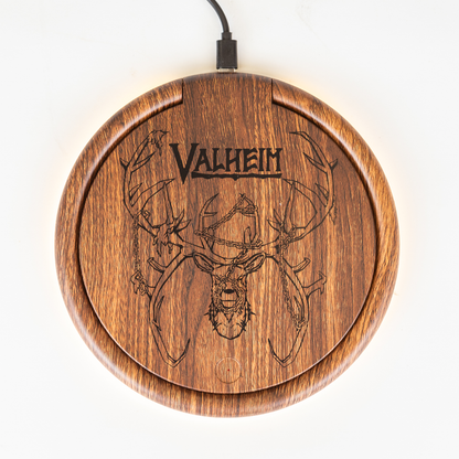 Valheim LED Lamp and Wireless Charger Station