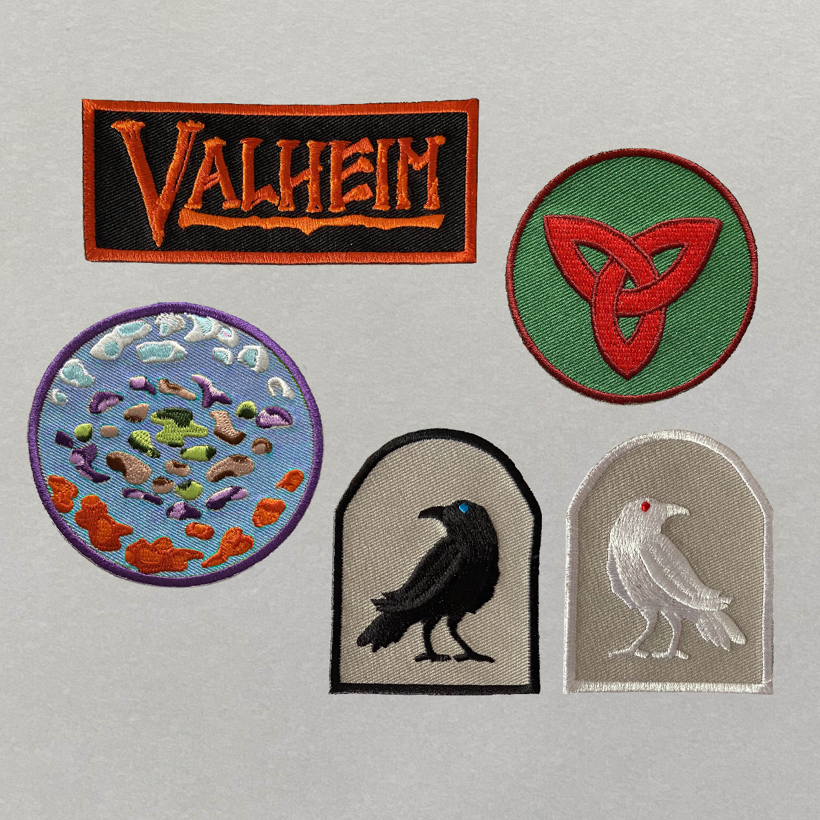 Valheim Iron-on Patch Set - 5 pcs