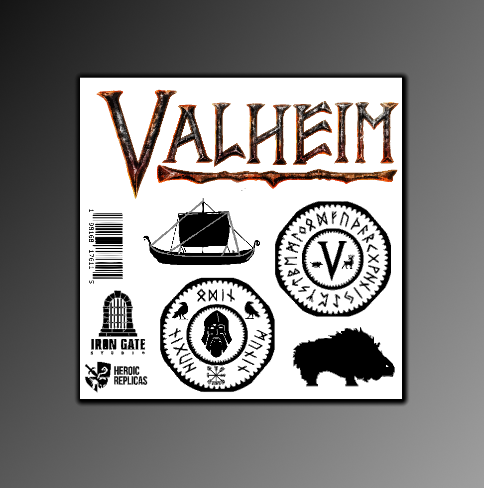 Valheim Static Vinyl Cling Set